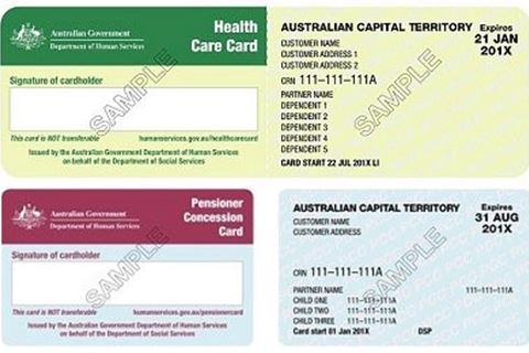 Concession cards